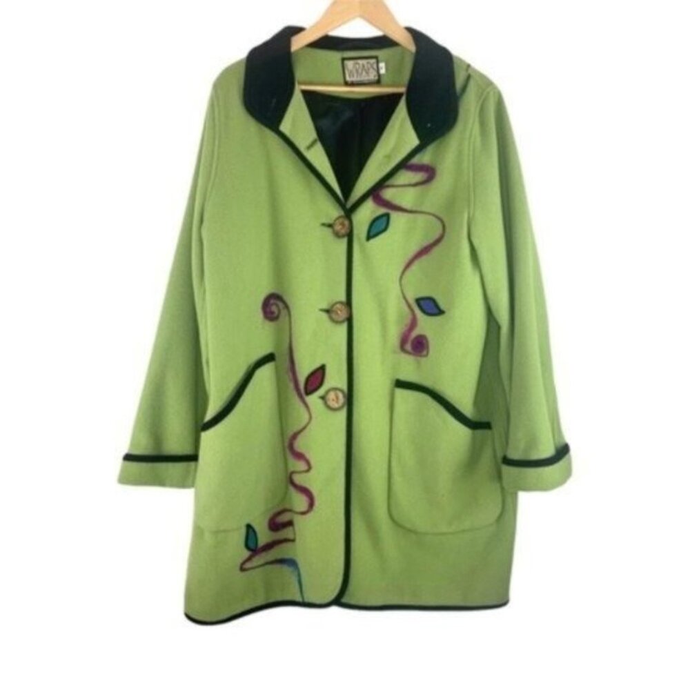 Wraps by Canvasbacks Green Pea Coat